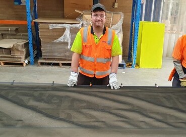 We are delighted to partner with our first major infrastructure customer the North Western Program Alliance, a partnership between the Level Crossing Removal Project, John Holland Group, KBR and Metro Trains Melbourne. The Alliance has just accepted its first delivery of Ability Works’ pre-cut shade cloth for use on roadside barriers set up on level crossing removal projects.