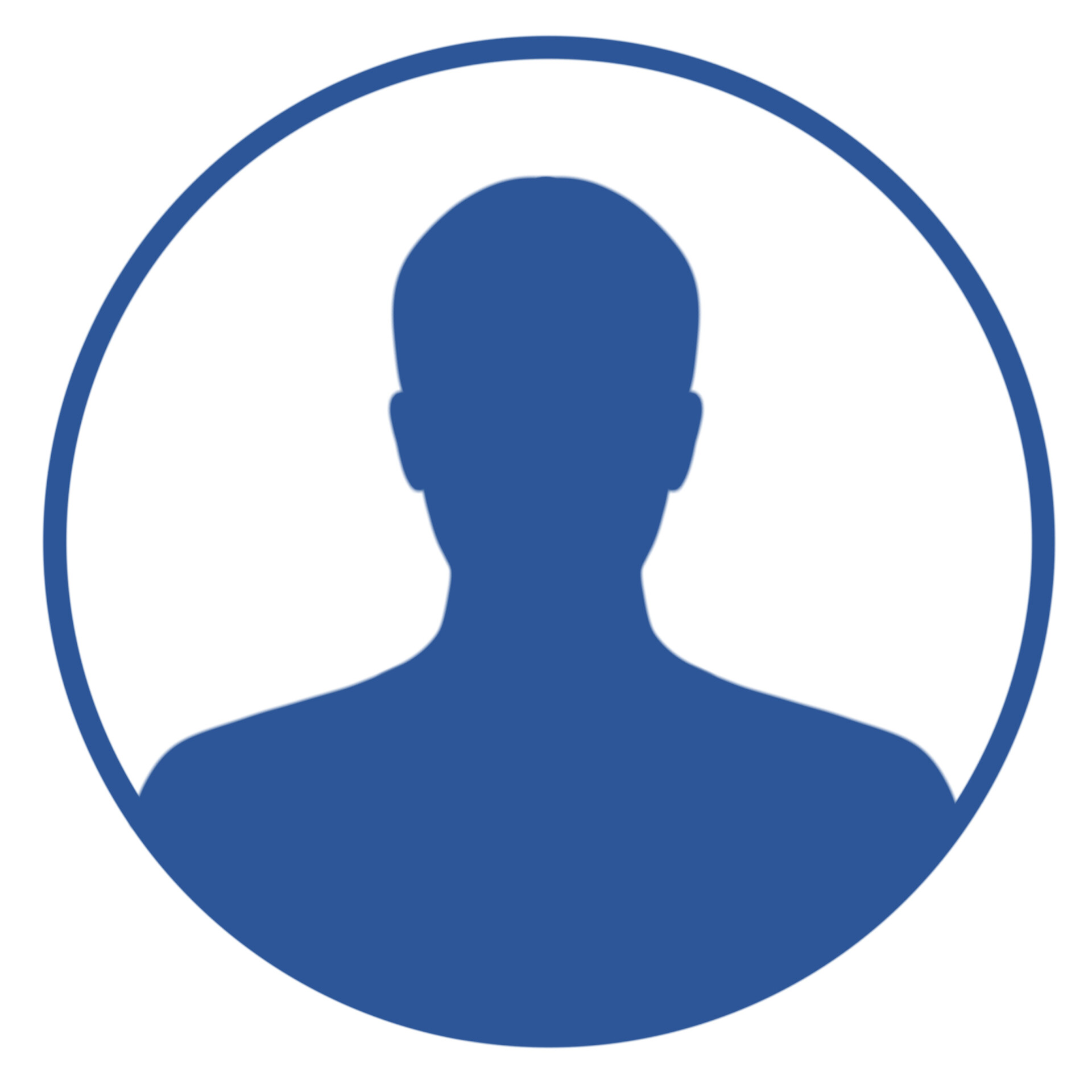 Dark blue avatar silhouette