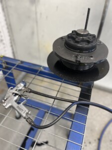 cooling fan clutch kit with a paint spray